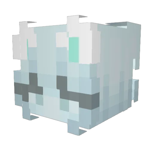 KateRed1 Minecraft avatar head, 3D render