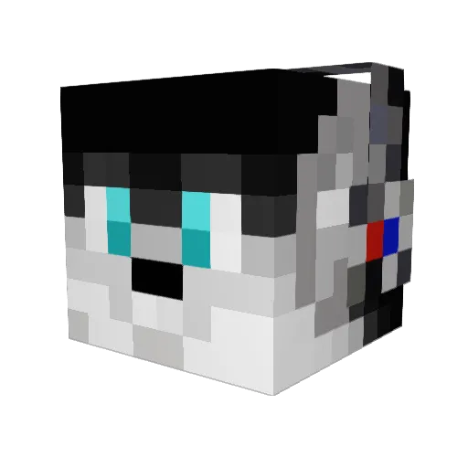 KateRitchie Minecraft avatar head, 3D render