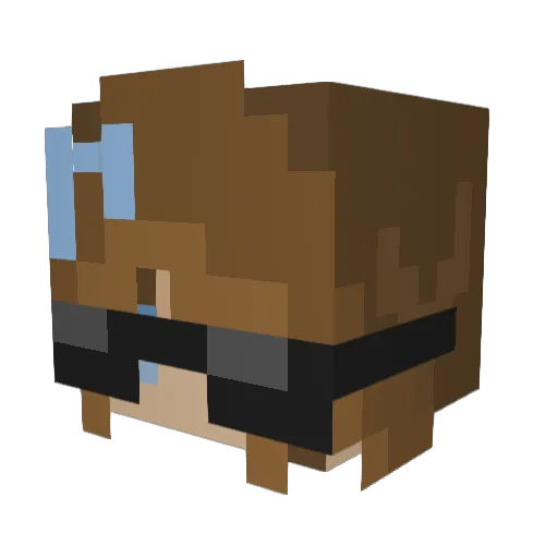 KateTheKatPlays Minecraft avatar head, 3D render