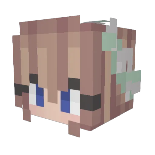 Kate__Cake Minecraft avatar head, 3D render