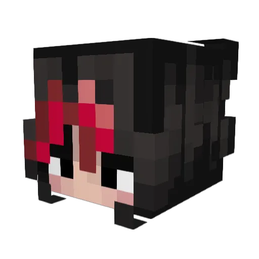 Kateaguakate Minecraft avatar head, 3D render