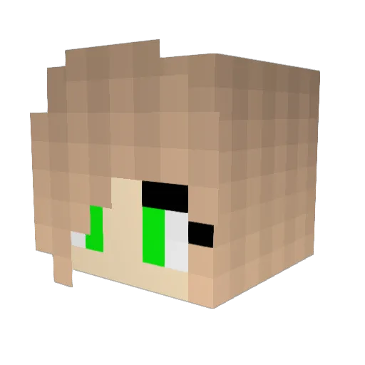 Katee44 Minecraft avatar head, 3D render