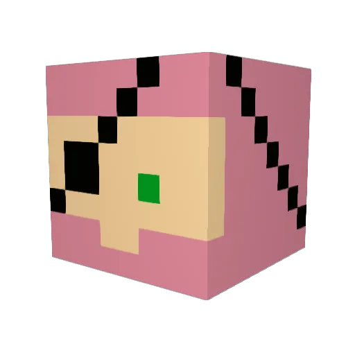 Kategoria Minecraft avatar head, 3D render
