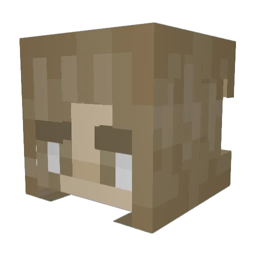 Katejoba Minecraft avatar head, 3D render