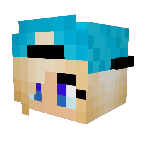 Katelyn1115 Minecraft avatar head, 3D render