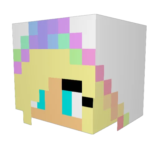 Katelyn118 Minecraft avatar head, 3D render