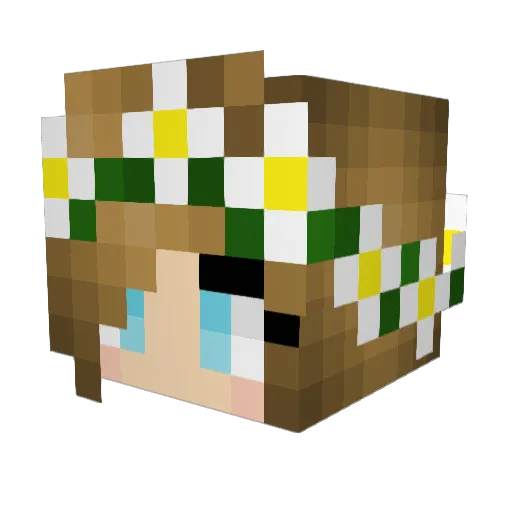 Katelyn2605 Minecraft avatar head, 3D render