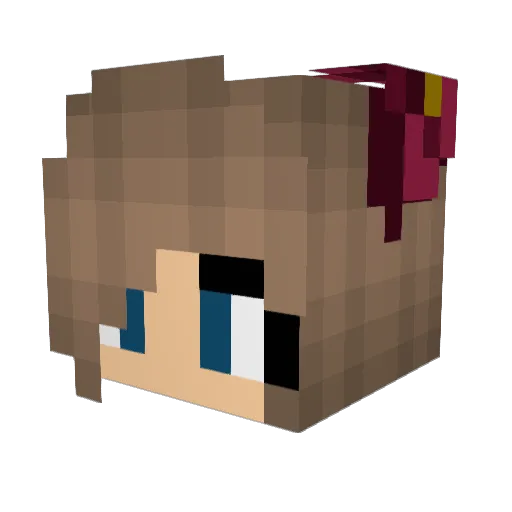 KatelynnRea Minecraft avatar head, 3D render