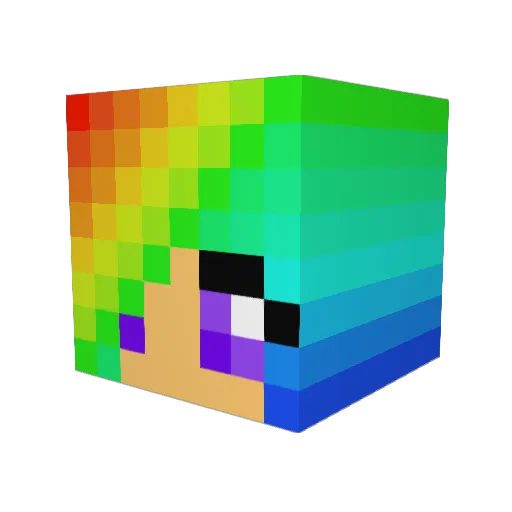 Katelynnnnn Minecraft avatar head, 3D render