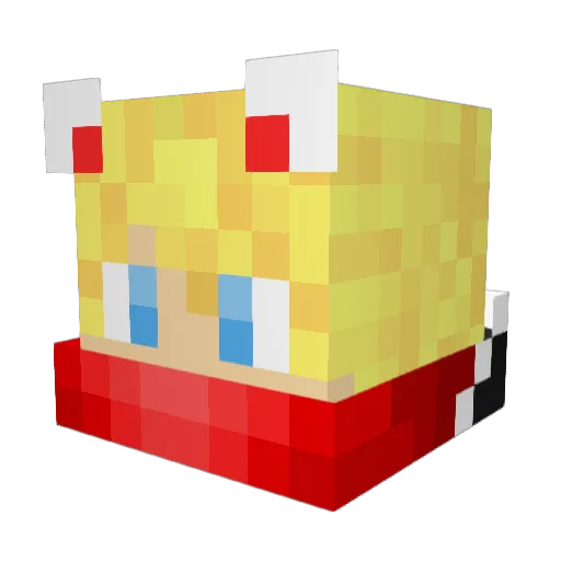 KaterAlarm Minecraft avatar head, 3D render