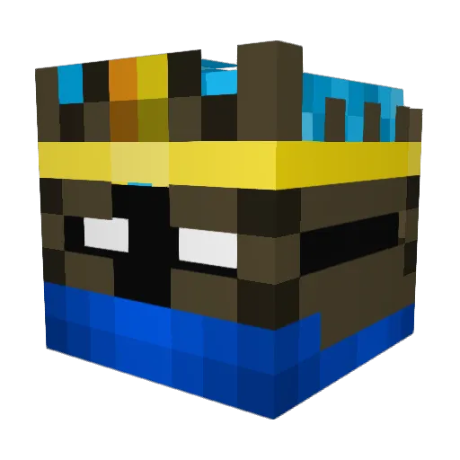 Kater_LP Minecraft avatar head, 3D render