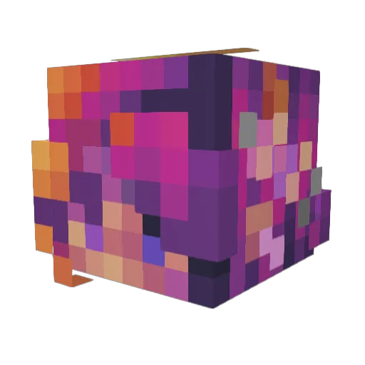 Kateraria Minecraft avatar head, 3D render