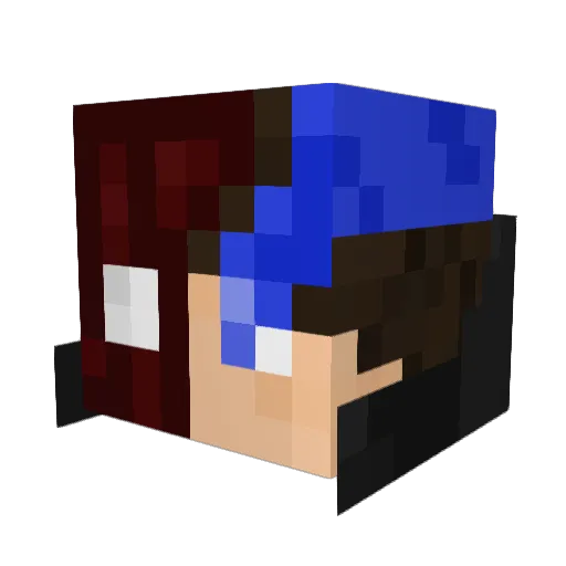 Katerex2015 Minecraft avatar head, 3D render