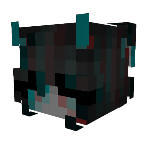 Katerinda Minecraft avatar head, 3D render