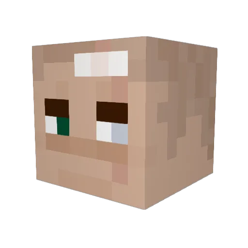 Katerinos Minecraft avatar head, 3D render
