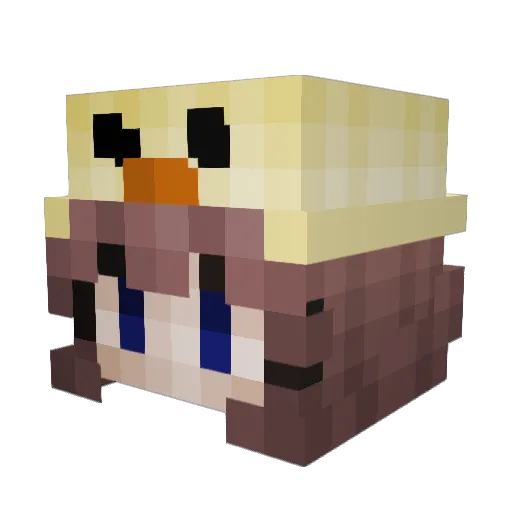 Katerow90 Minecraft avatar head, 3D render