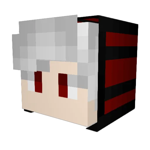 KatersStrophe Minecraft avatar head, 3D render