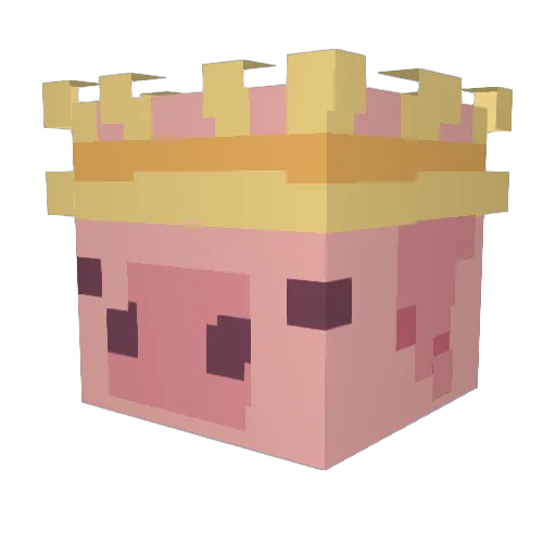 Kates35 Minecraft avatar head, 3D render