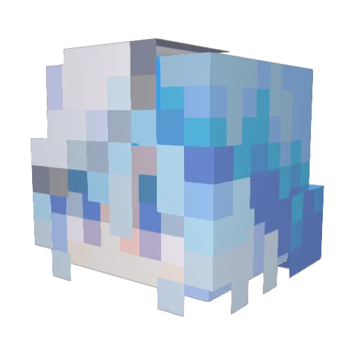 Kates_0 Minecraft avatar head, 3D render