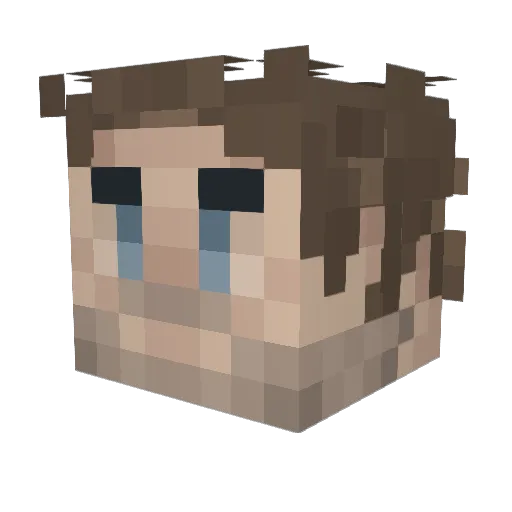 Katet89 Minecraft avatar head, 3D render