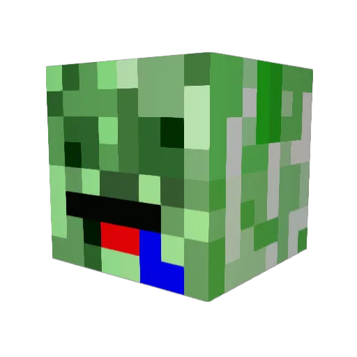 KateyMunky Minecraft avatar head, 3D render