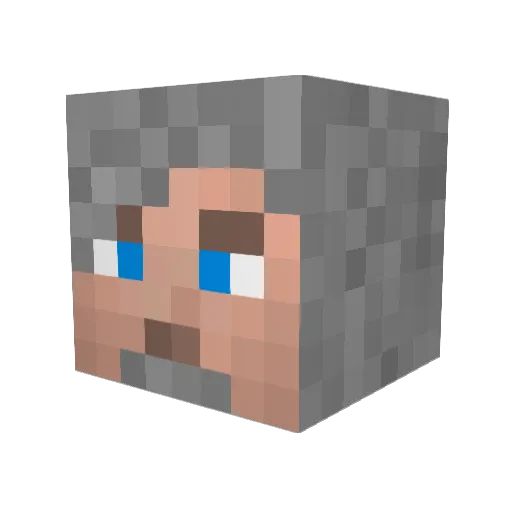 Katfish76 Minecraft avatar head, 3D render
