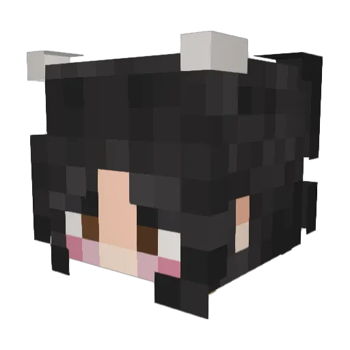 KathR Minecraft avatar head, 3D render