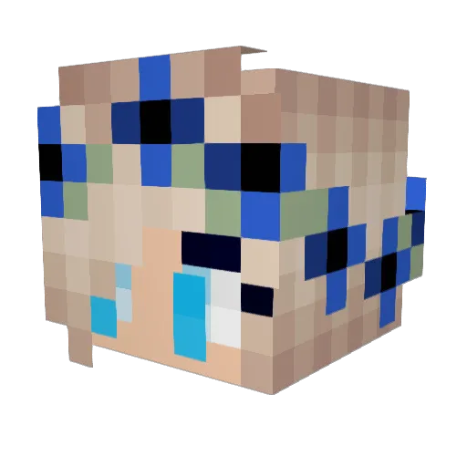 Katha_Putte Minecraft avatar head, 3D render