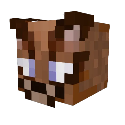 Kathand Minecraft avatar head, 3D render