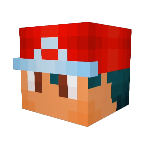 Kathasabi Minecraft avatar head, 3D render