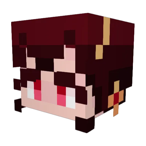 Katheo Minecraft avatar head, 3D render