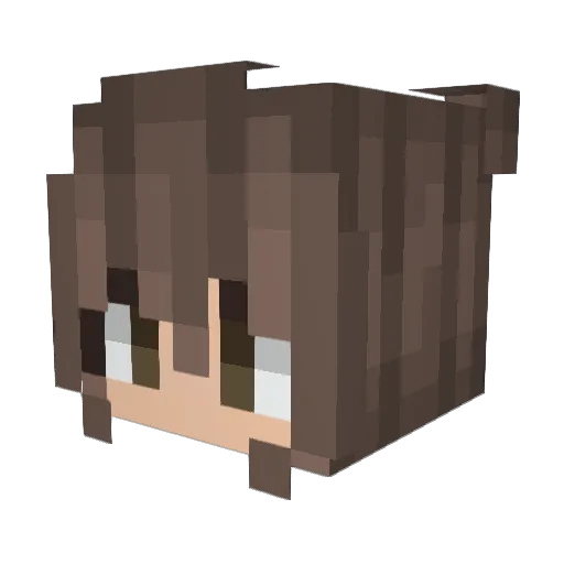 Katherine06 Minecraft avatar head, 3D render