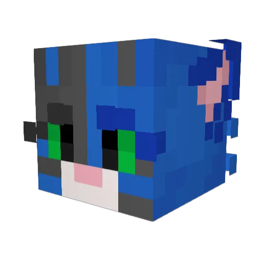 KatherineAider Minecraft avatar head, 3D render