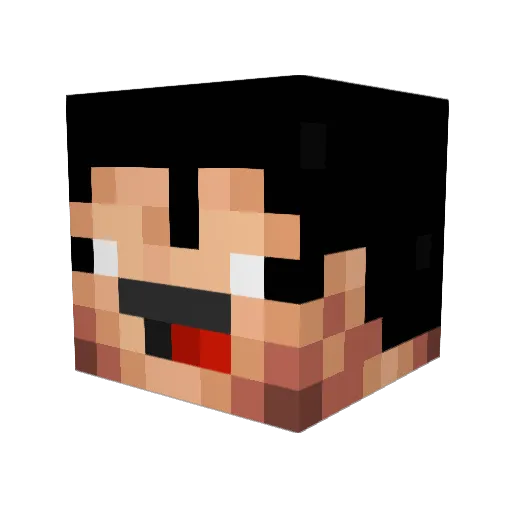 Katherine_So Minecraft avatar head, 3D render