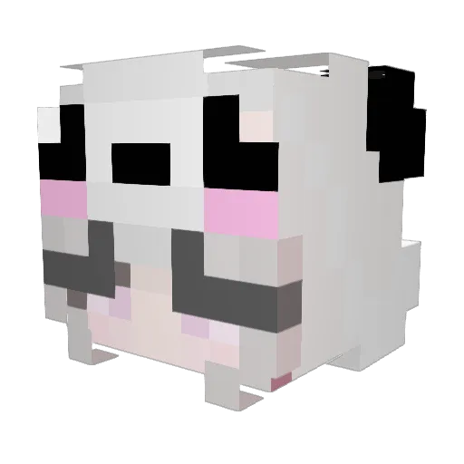 KathiiiiK Minecraft avatar head, 3D render