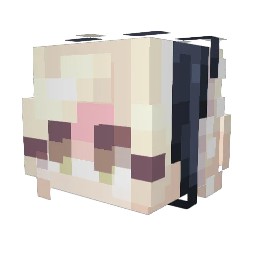 Kathipower Minecraft avatar head, 3D render