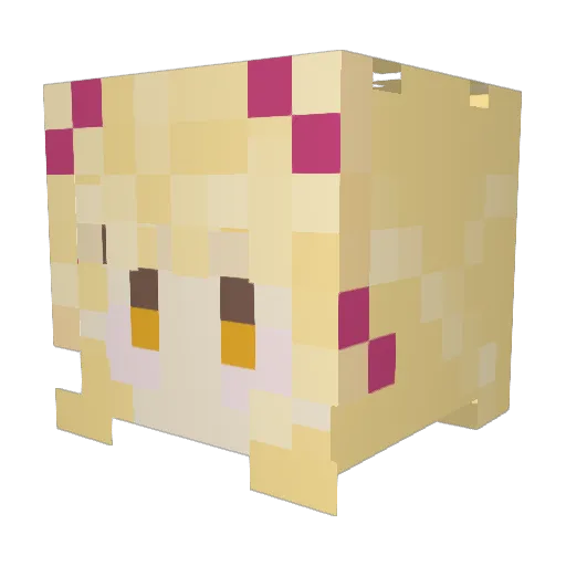 KathrielleLy Minecraft avatar head, 3D render