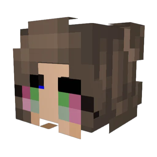 Kathrin_Apes Minecraft avatar head, 3D render