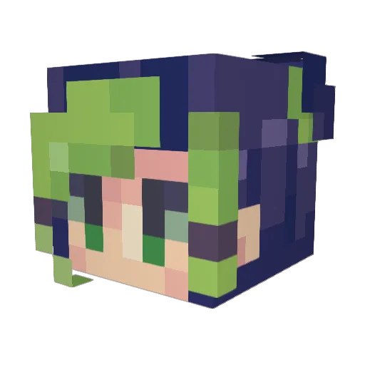 Kathrine489 Minecraft avatar head, 3D render