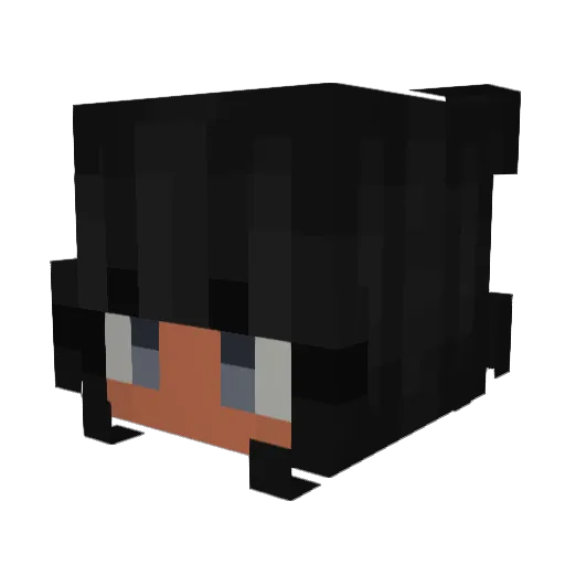 Kathrine_44 Minecraft avatar head, 3D render