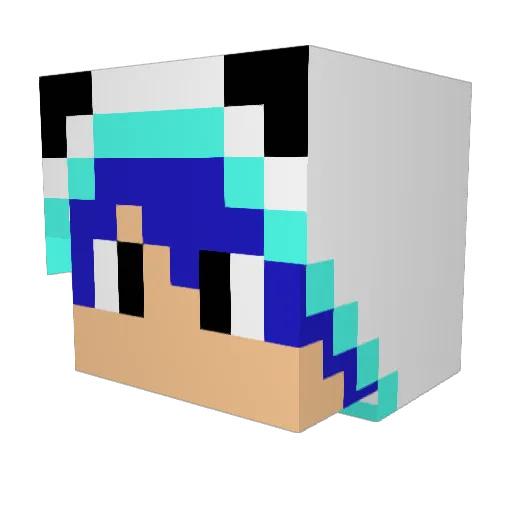 KathrynMate Minecraft avatar head, 3D render
