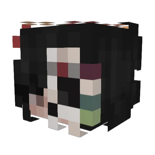 Kathryne Minecraft avatar head, 3D render