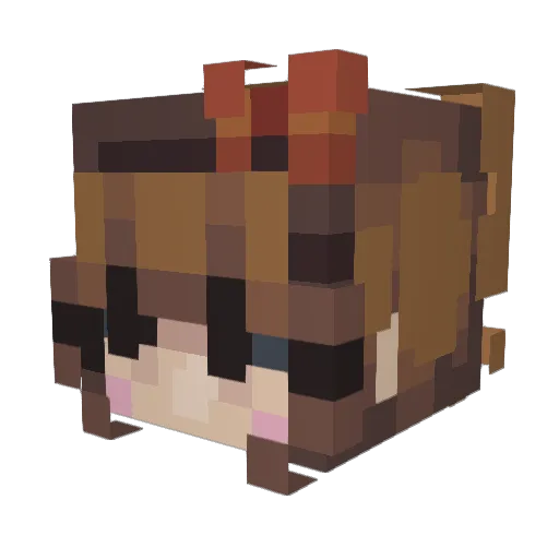 KathyOrgeron Minecraft avatar head, 3D render