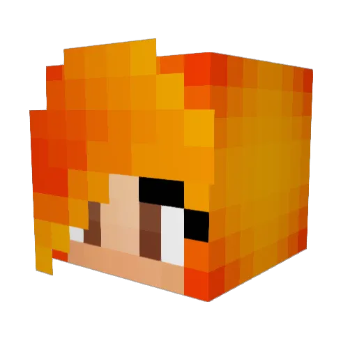 Kathy_Nugget Minecraft avatar head, 3D render