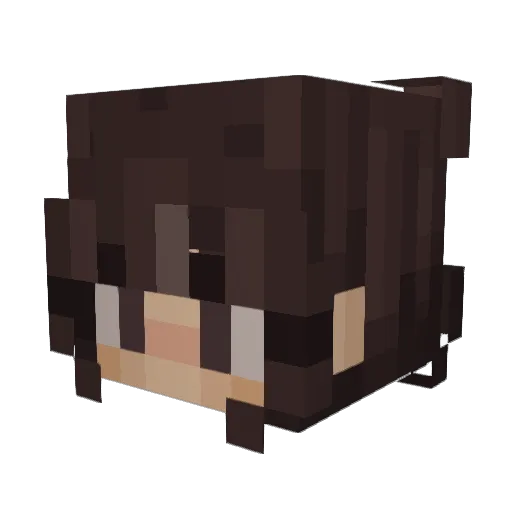 Kathy___ Minecraft avatar head, 3D render
