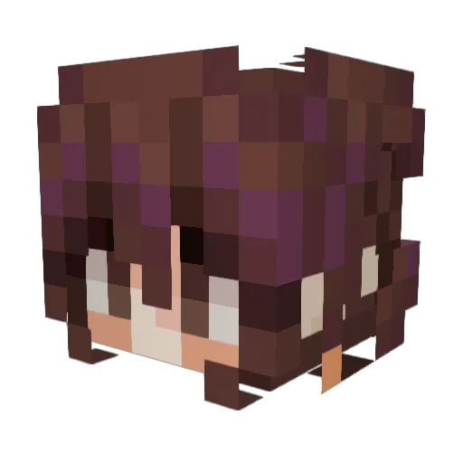 KathyyCt Minecraft avatar head, 3D render