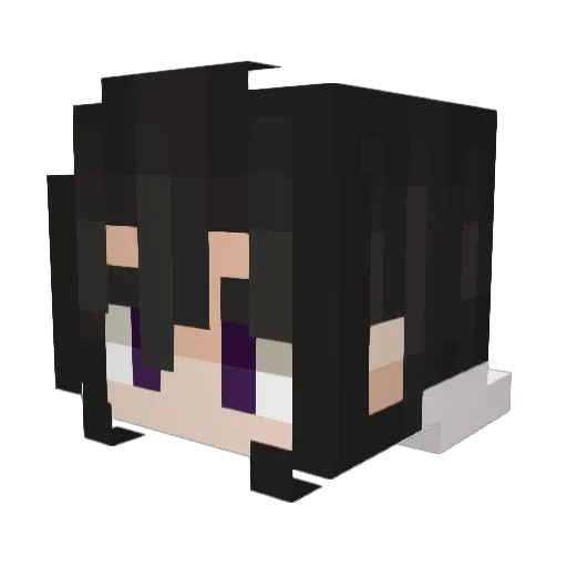KatiaLynn Minecraft avatar head, 3D render