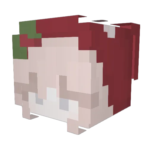 Katie1283 Minecraft avatar head, 3D render