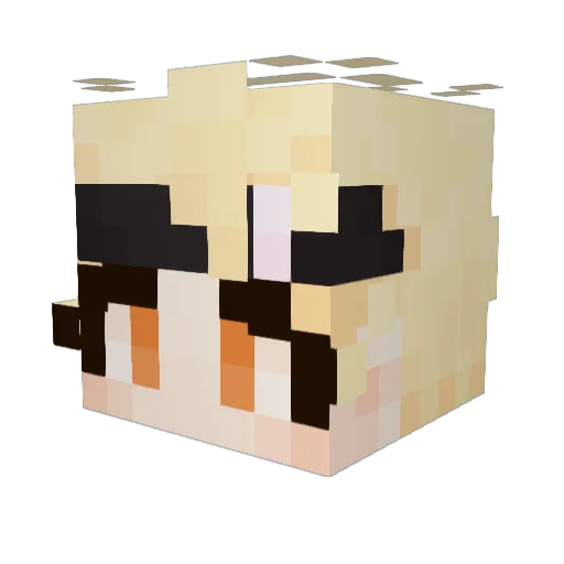 Katie1983 Minecraft avatar head, 3D render