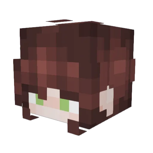 KatieKat333 Minecraft avatar head, 3D render